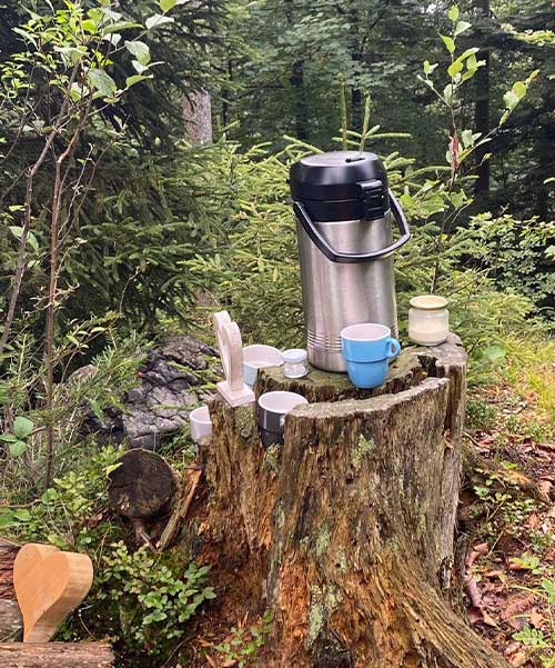 Waldfrühstück, Lichtung in Tirol